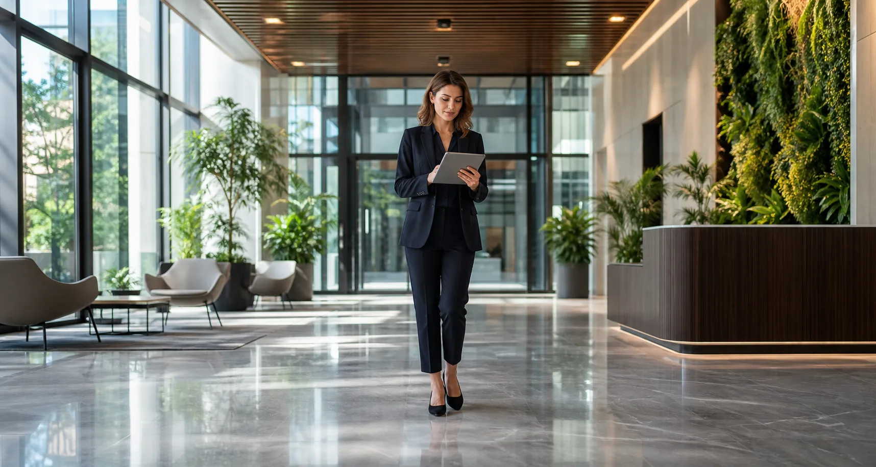 Facility manager voert kwaliteitscontrole uit