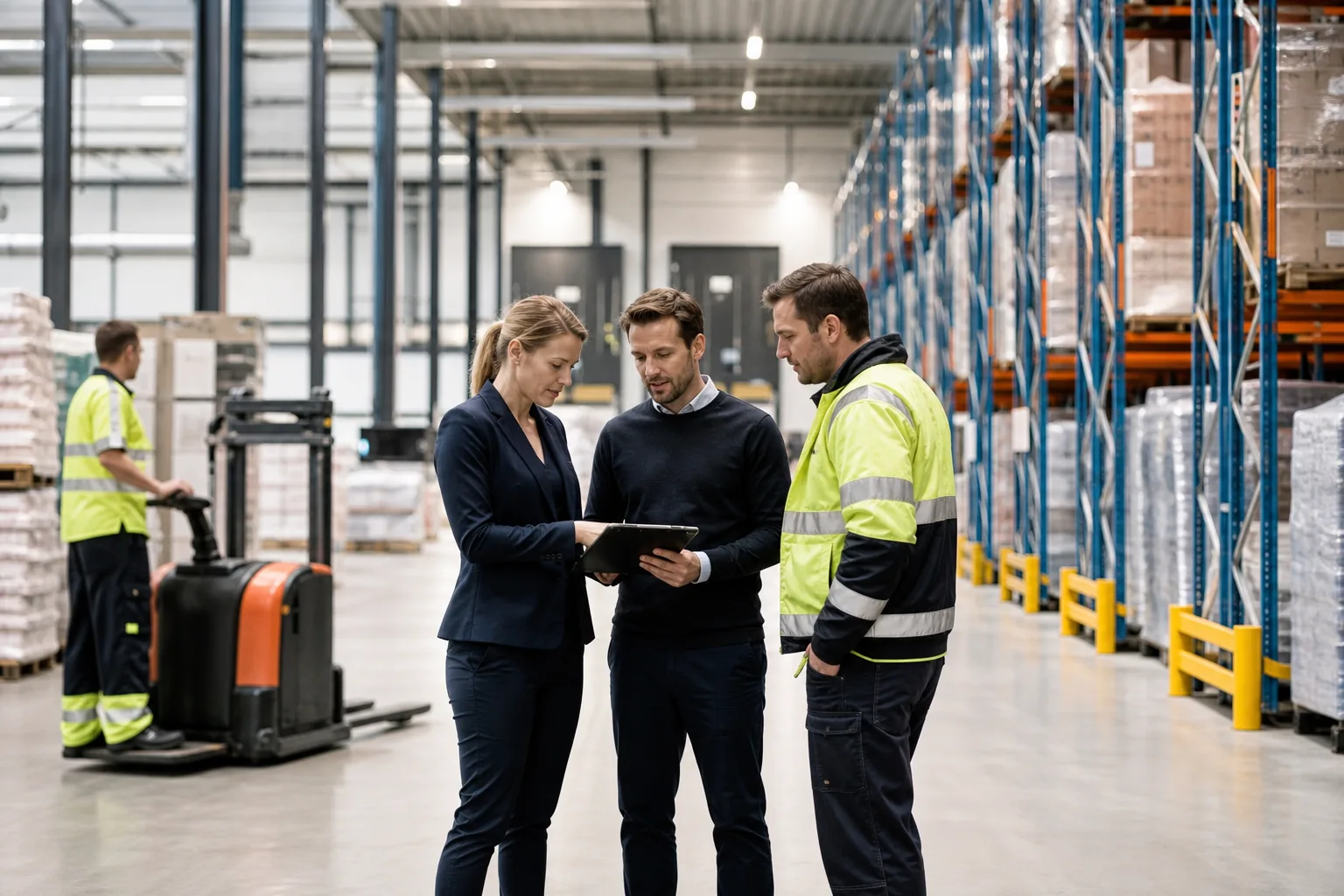 Logistiek team coördineert werkzaamheden